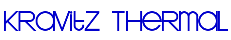 Kravitz Thermal шрифт